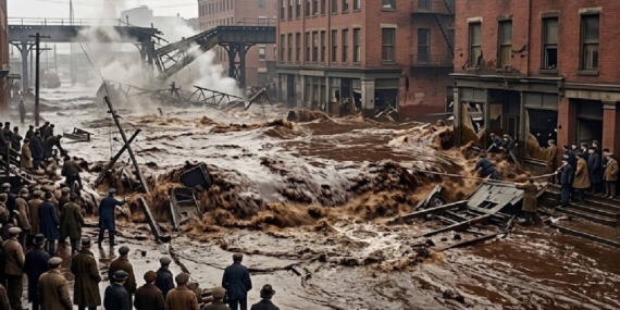 Boston’da 1919 Yılında Yaşanan Sanayi Kazasında 8,7 Milyon Litrelik Depolama Tankı İnfilak Etti
